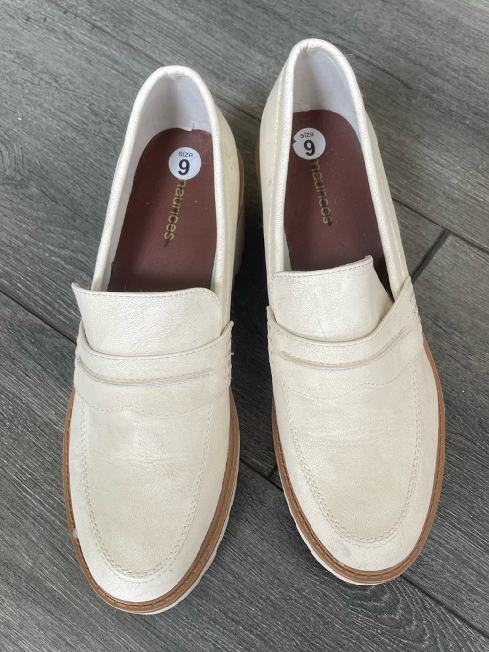 Maurices Sydney Cream Slip-On Loafers